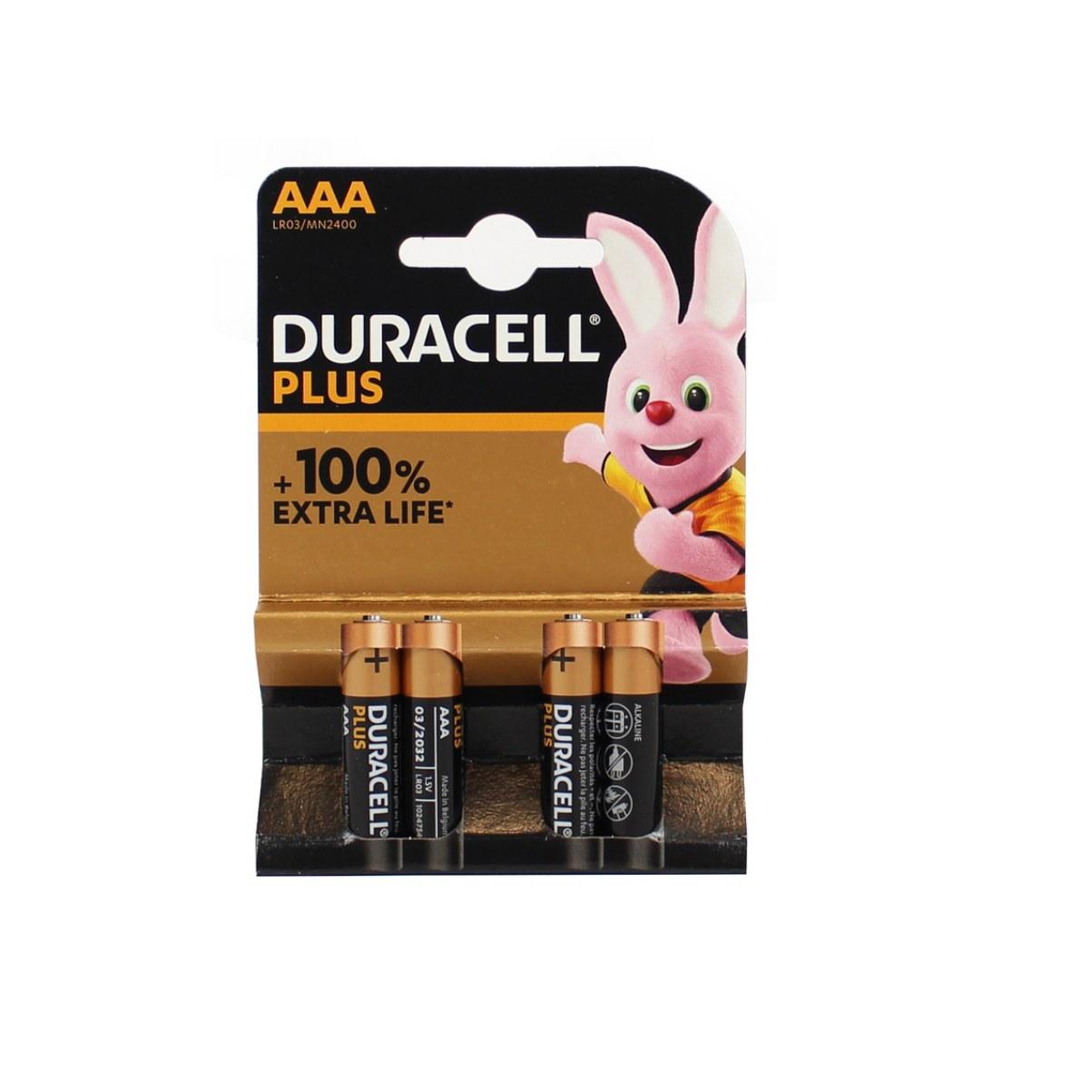 Batterie duracell ministilo aaa plus 4 pezzi
