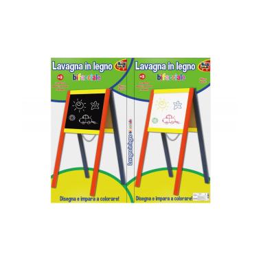 Lavagna in legno bifacciale con gambe