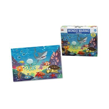 Puzzle gigante 48 pz animali marini