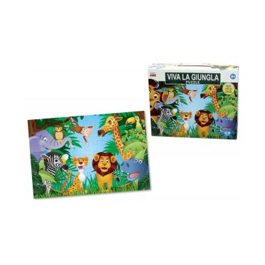 Puzzle gigante 48 pz animali savana