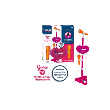 Microfono da palco wireless grace pink