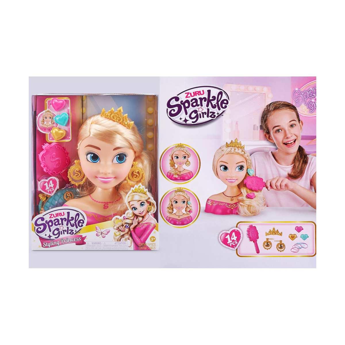 Sparkle girlz testa acconciatura