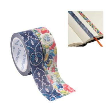 Nastro adesivo giardino di velluto blu/pera