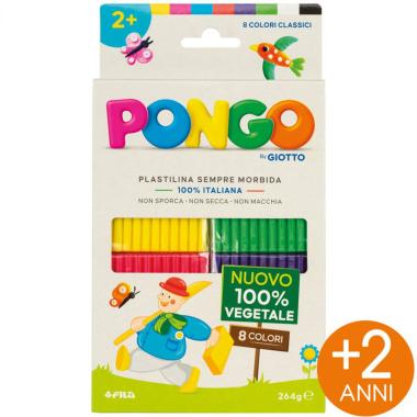 Pasta da modellare giotto pongo gr. 33x8 colori classici fila