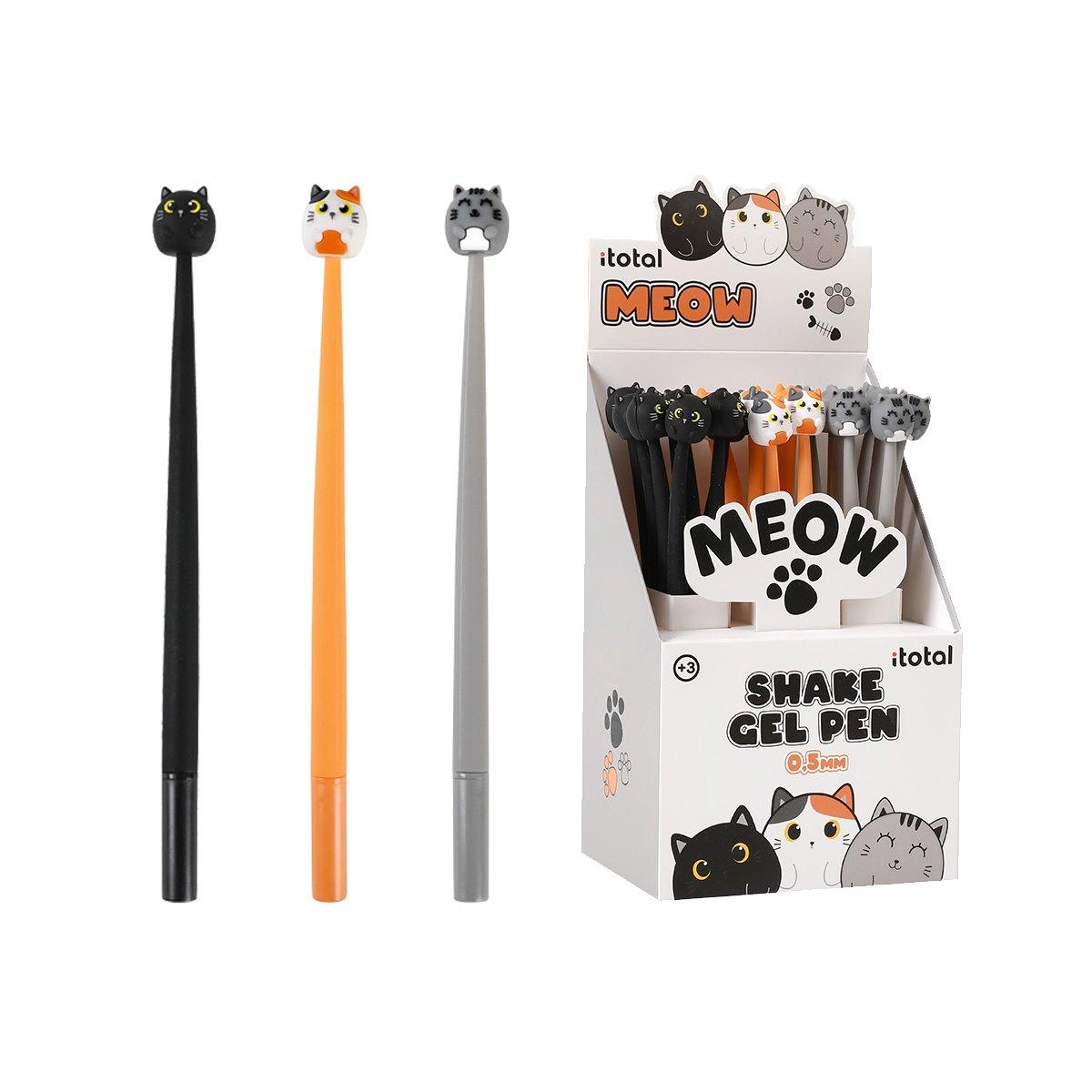 Penna flessibile 3 gatti assortiti