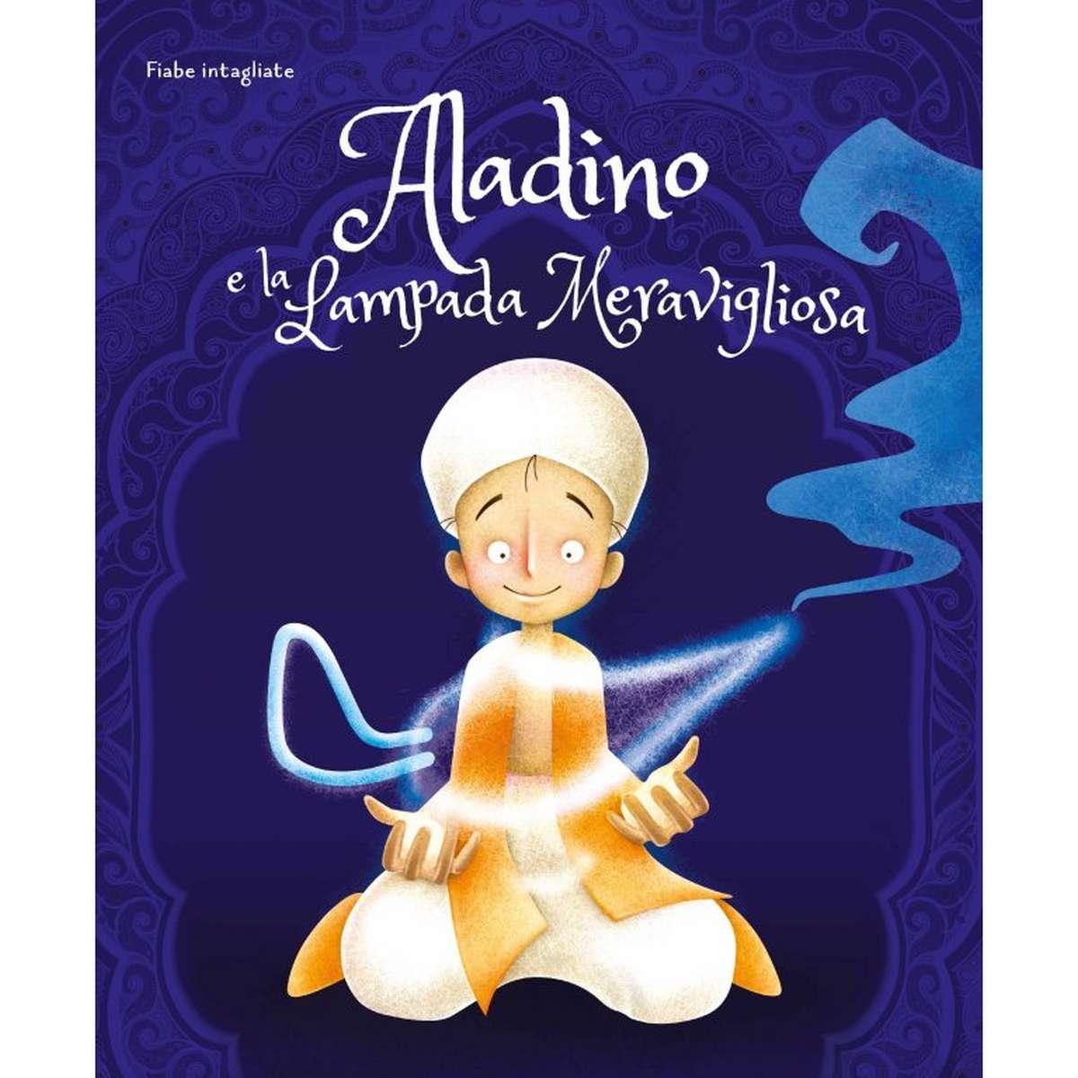 Fiaba intagliata aladino e la lampada meravigliosa
