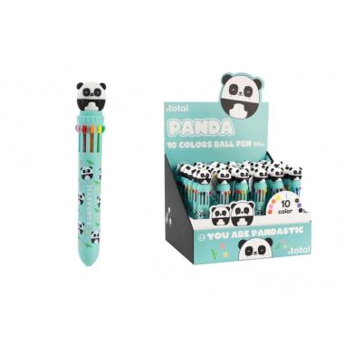 Penna multicolore 10 colori panda