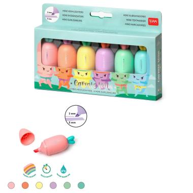 Set 6 mini evidenziatori carrate team