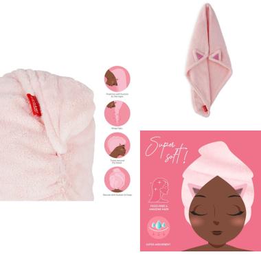 Asciugamano a turbante per capelli