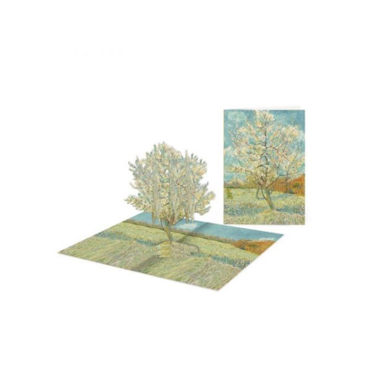 Biglietto auguri van gogh the pink peach tree popup