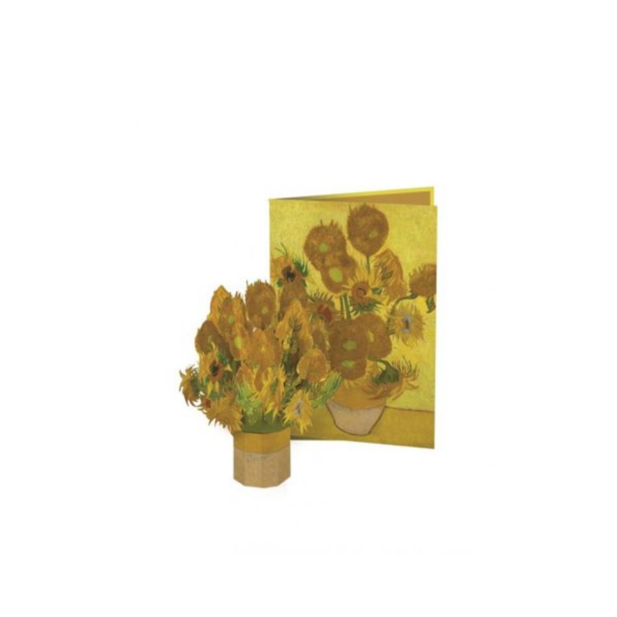Biglietto origamo van gogh mini flora sunflowers