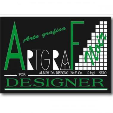 Album artgraf noir 24x33 10f 120gr nero