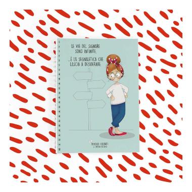 Vie del signore  quaderno spiralato pensieri colorati