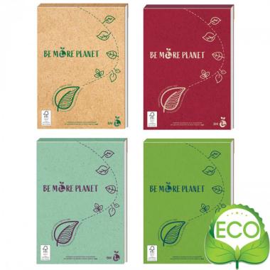 Blocco note ecologico gr.80 bianco 100 fogli planet bm be more
