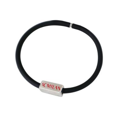 Braccialetto in silicone con piastrina milan