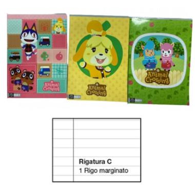 Maxi quaderno a4 animal crossing rigatura c