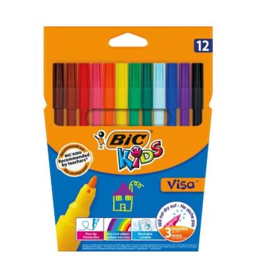 PENNARELLI LAVABILE PUNTA FINE DA 12 <br />