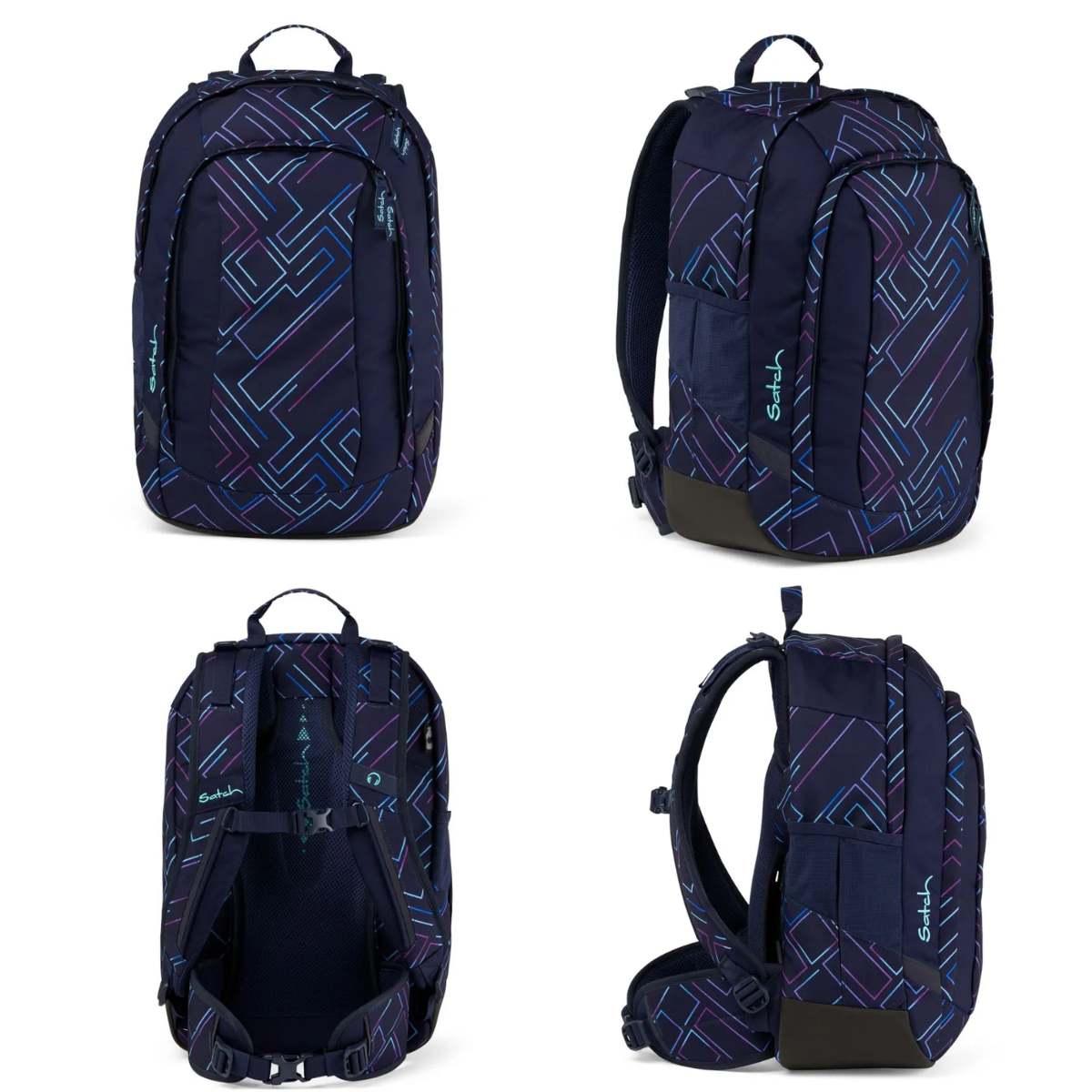 ZAINO SCUOLA SATCH AIR PURPLE LASER<br />