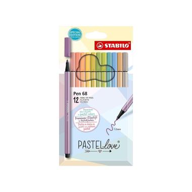 Stabilo pen 68 pastellove set da 12 colori
