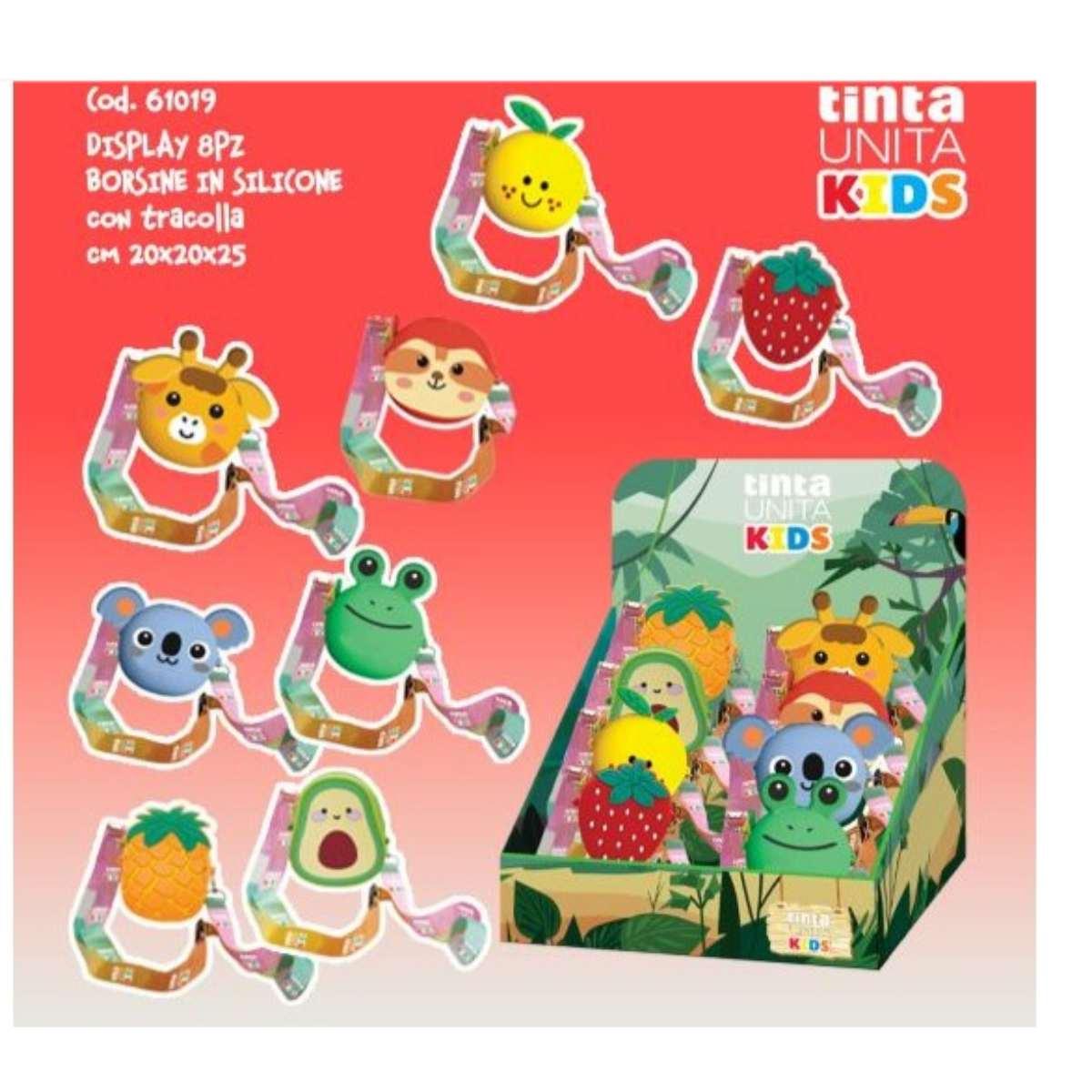 Mini borsetta in silicone con tracolla