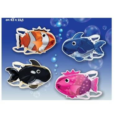 SACCA SAKKY BAG PESCIOLINO IN POLIESTERE TINTA UNITA KIDS<br />