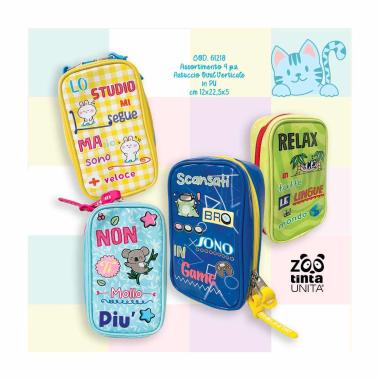 Astuccio ovale verticale tinta unita zoo