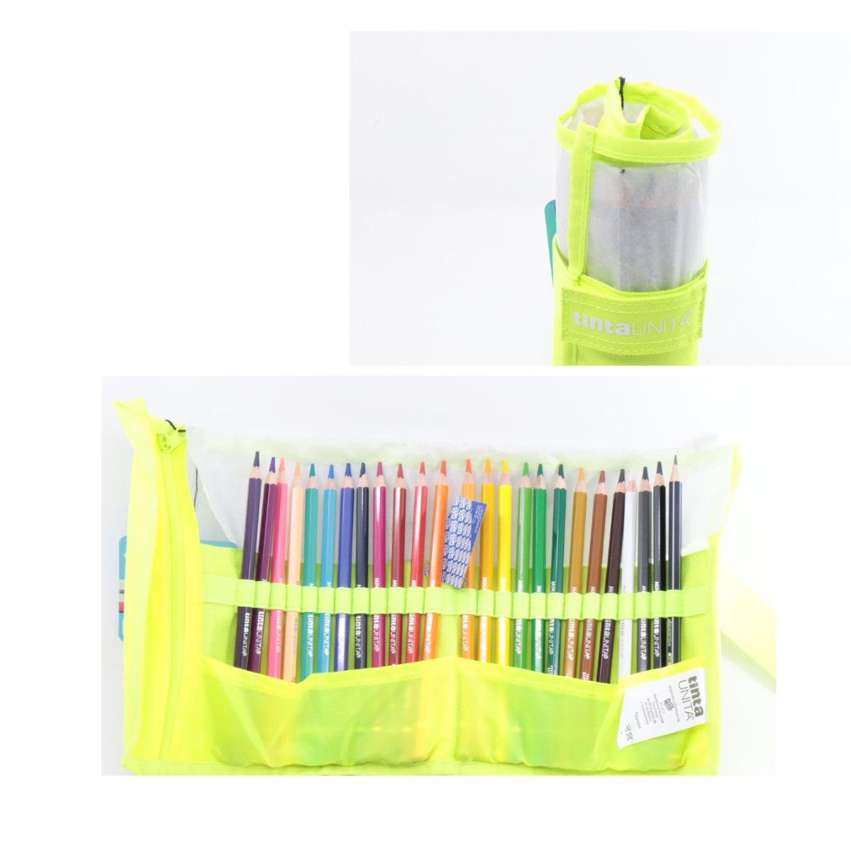 Rotolo 24 pastelli tinta unita