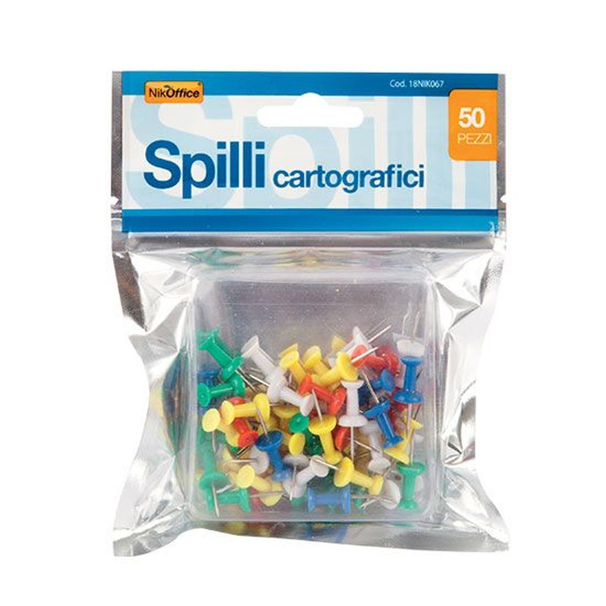 Spilli cartografici 50 pz in busta
