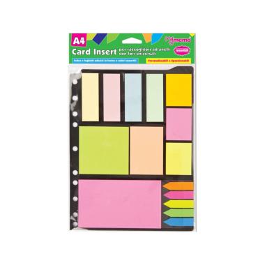 Inserti mix mymemo  a4 per raccoglitori anelli