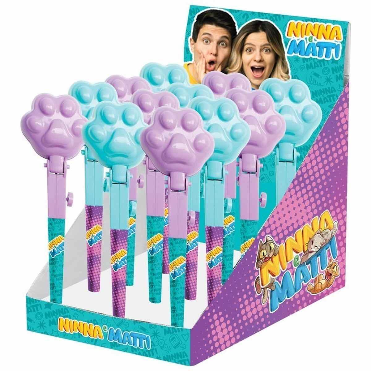 Penna clip clap con gatto ninna e matti