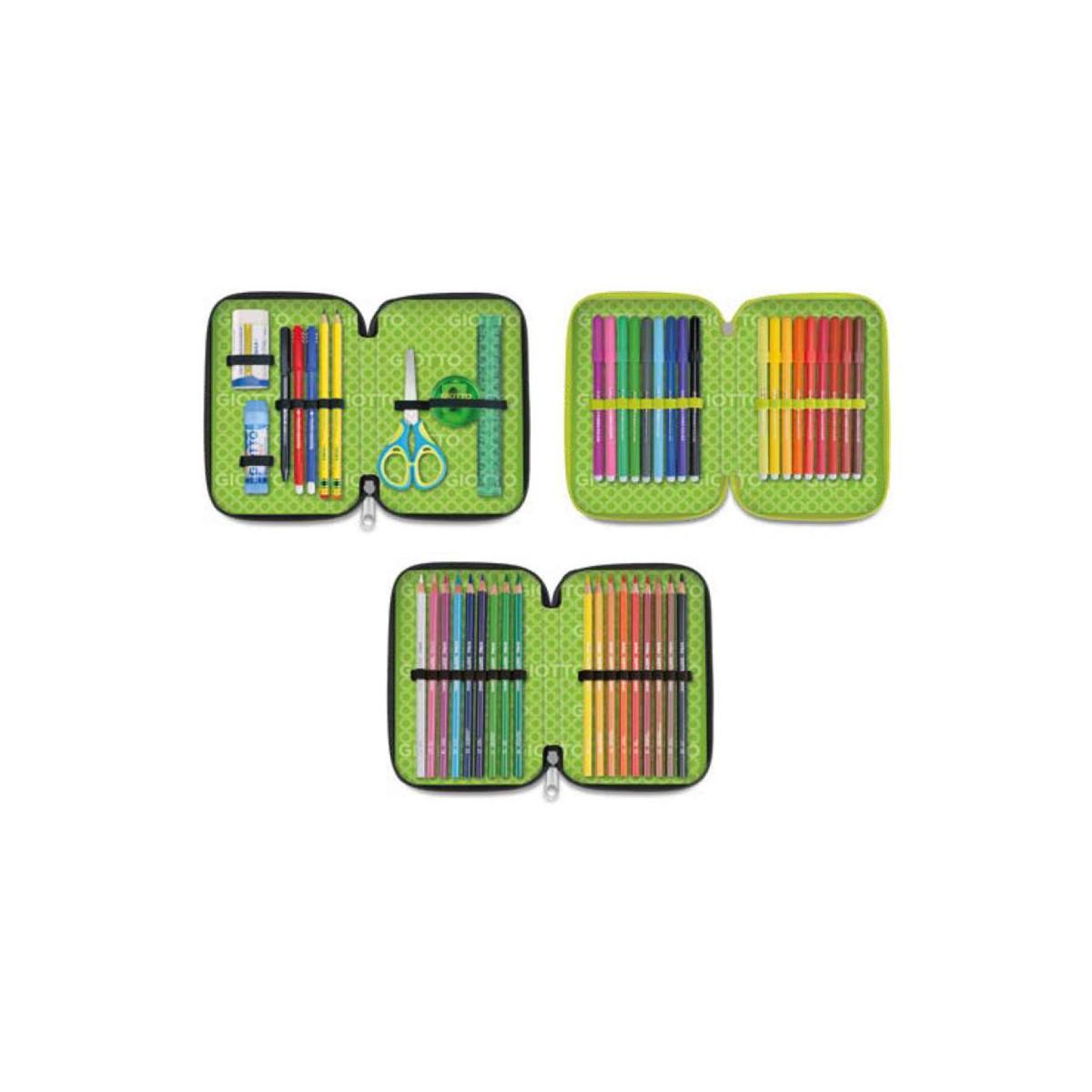 Astuccio 3 zip stilnovo monocolore