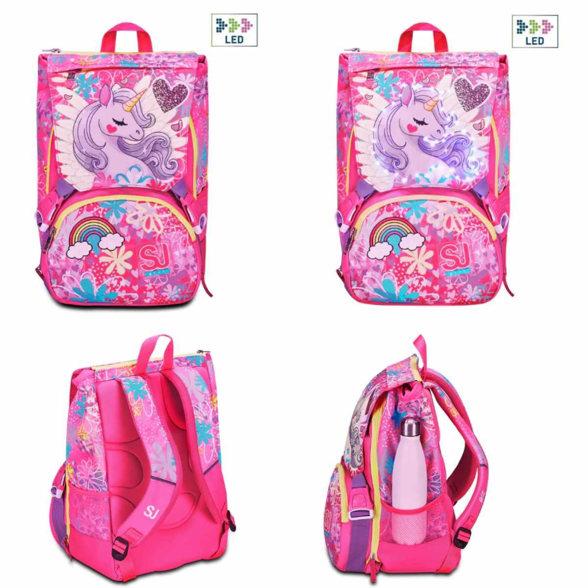 Zaino estensibile big - unicorn led