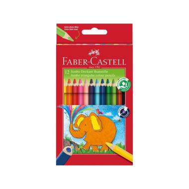 Matite triangolari jumbo 12 pz faber castell