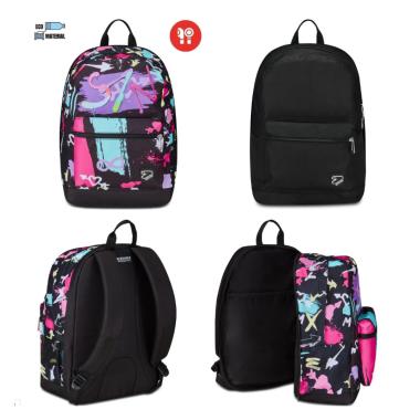 Zaino seven reversibile new con earphones wireless - the double graffitiload girl