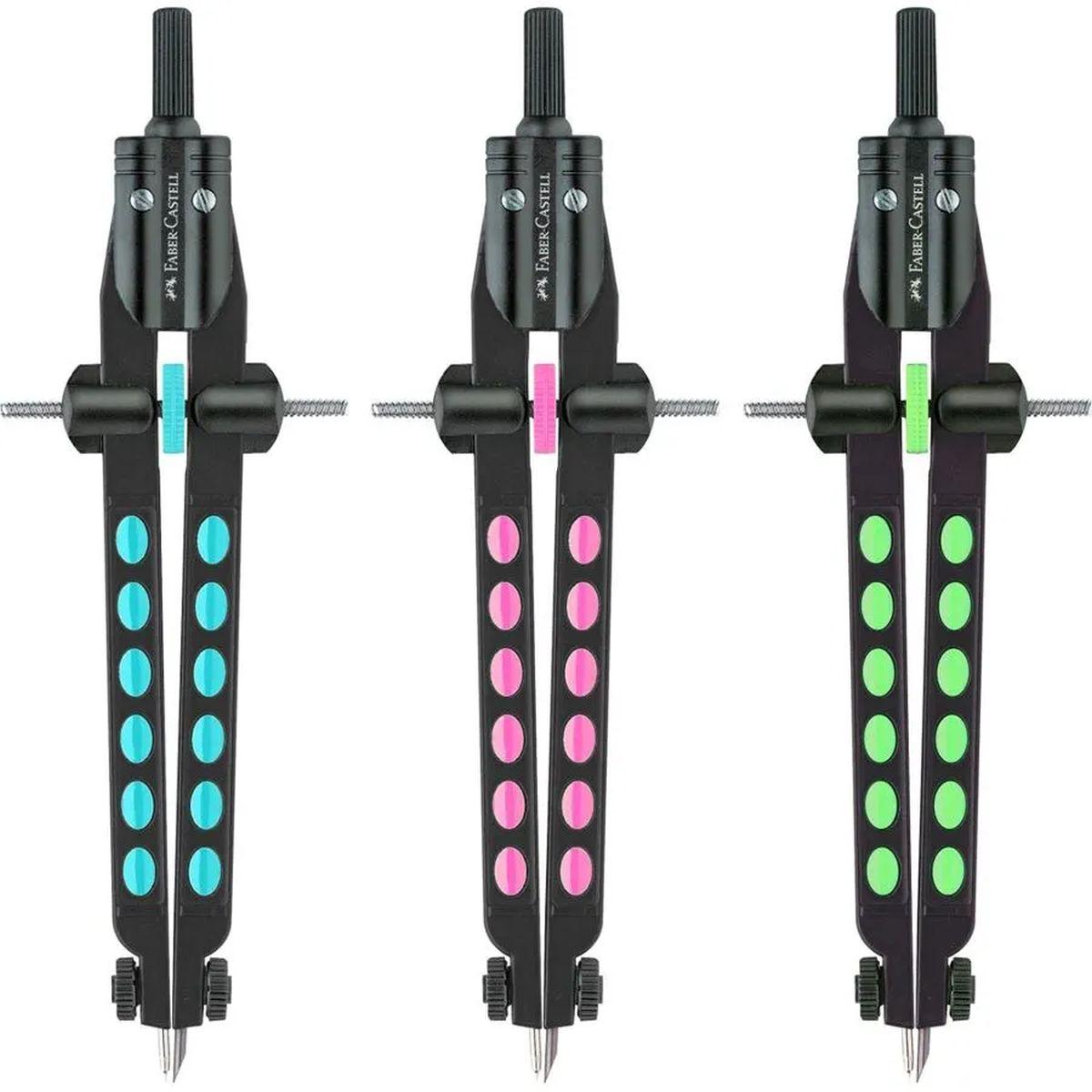 Compasso balaustrone colori neon faber castell