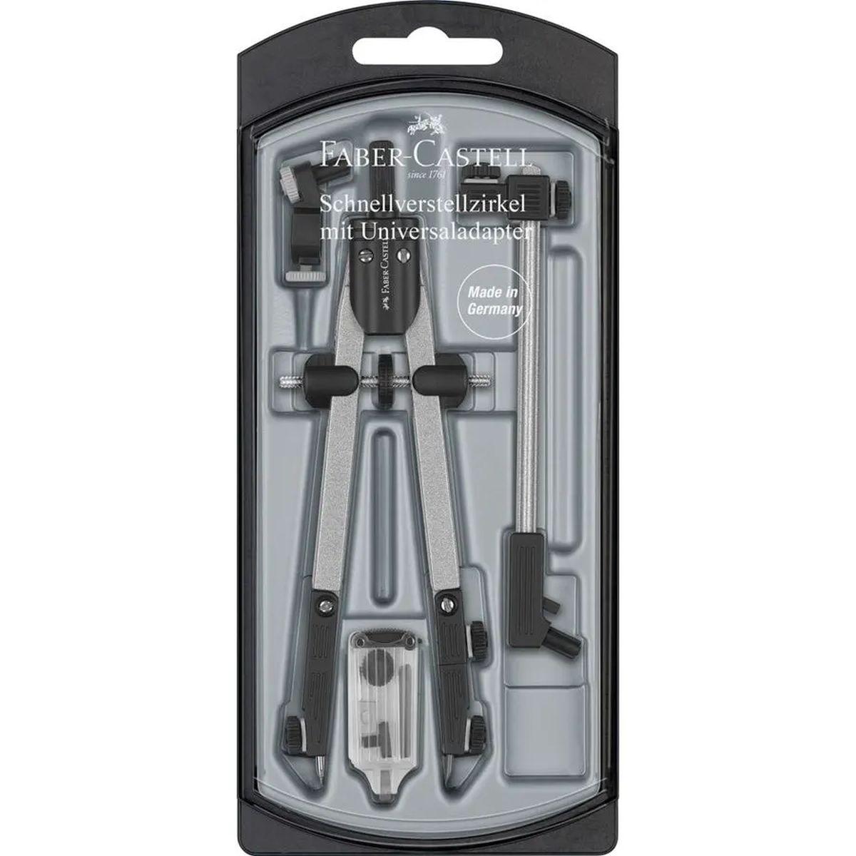 Compasso a regolazione rapida estensibile faber castell