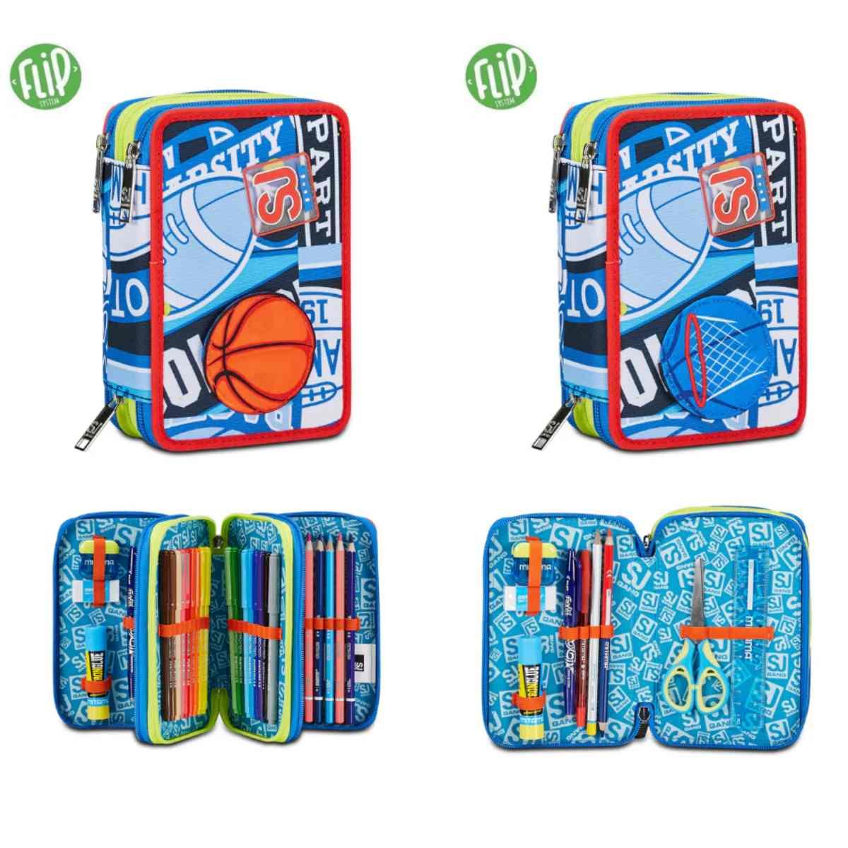 Astuccio 3 zip sj gang realbasket