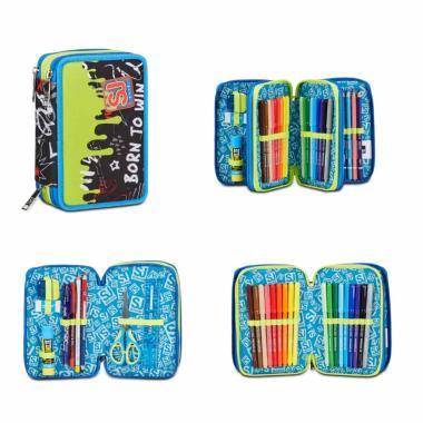 Astuccio 3 zip sj gang born to fun boy