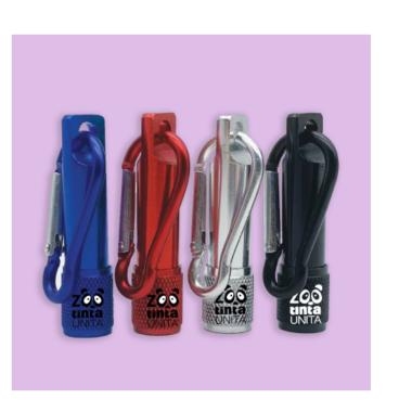 Minitorcia con moschettone