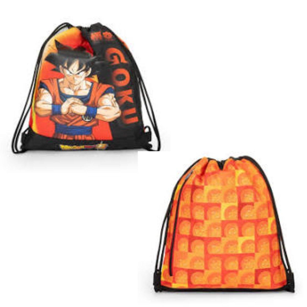 Zaino coulisse con tasca dragonball