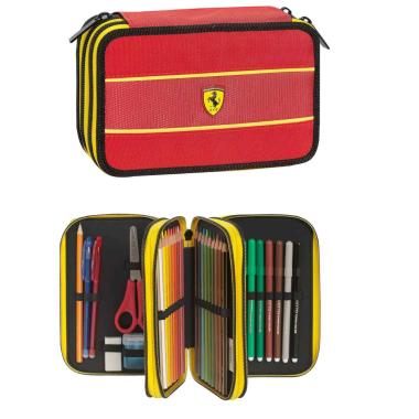 Astuccio 3 zip ferrari