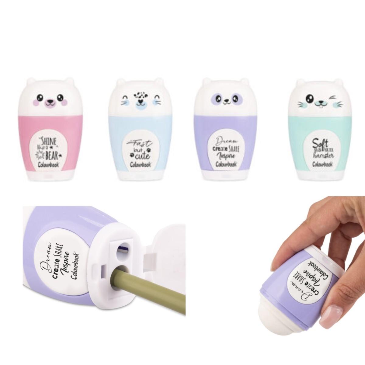 Temperino loola due fori con gomma e serbatoio