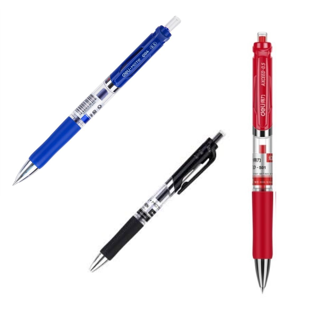 Penna a gel deli a scatto con grip 0,5