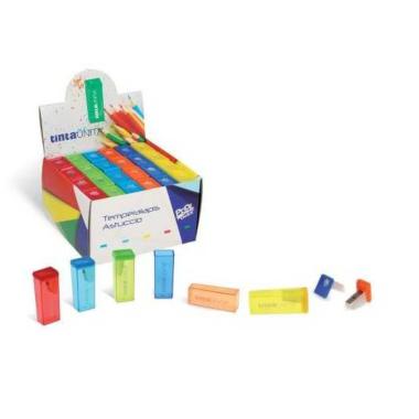 Temperamatite 1 foro per astucio tinta unita colori assortiti