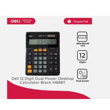 Calcolatrice da tavolo 12 cifre nera