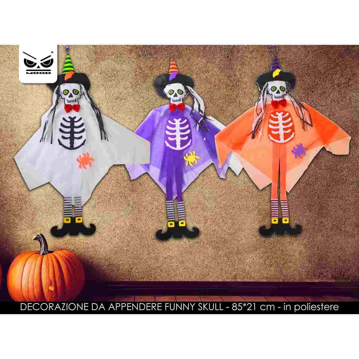 DECORAZIONE DA APPENDERE FUNNY SKULL<br />