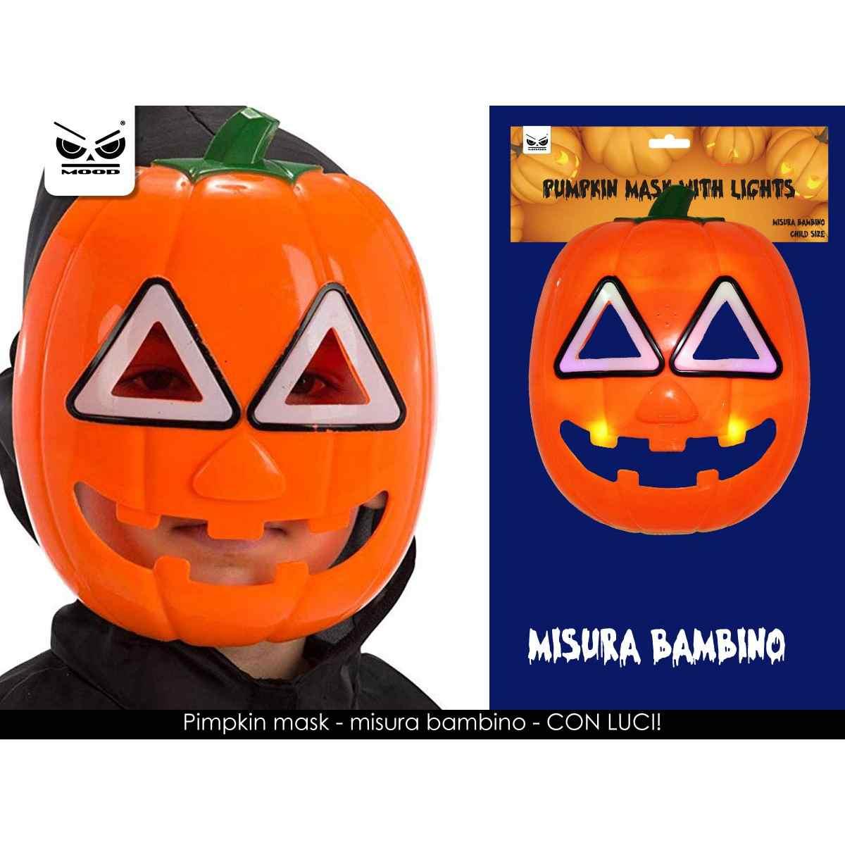 Maschera zucca con luce