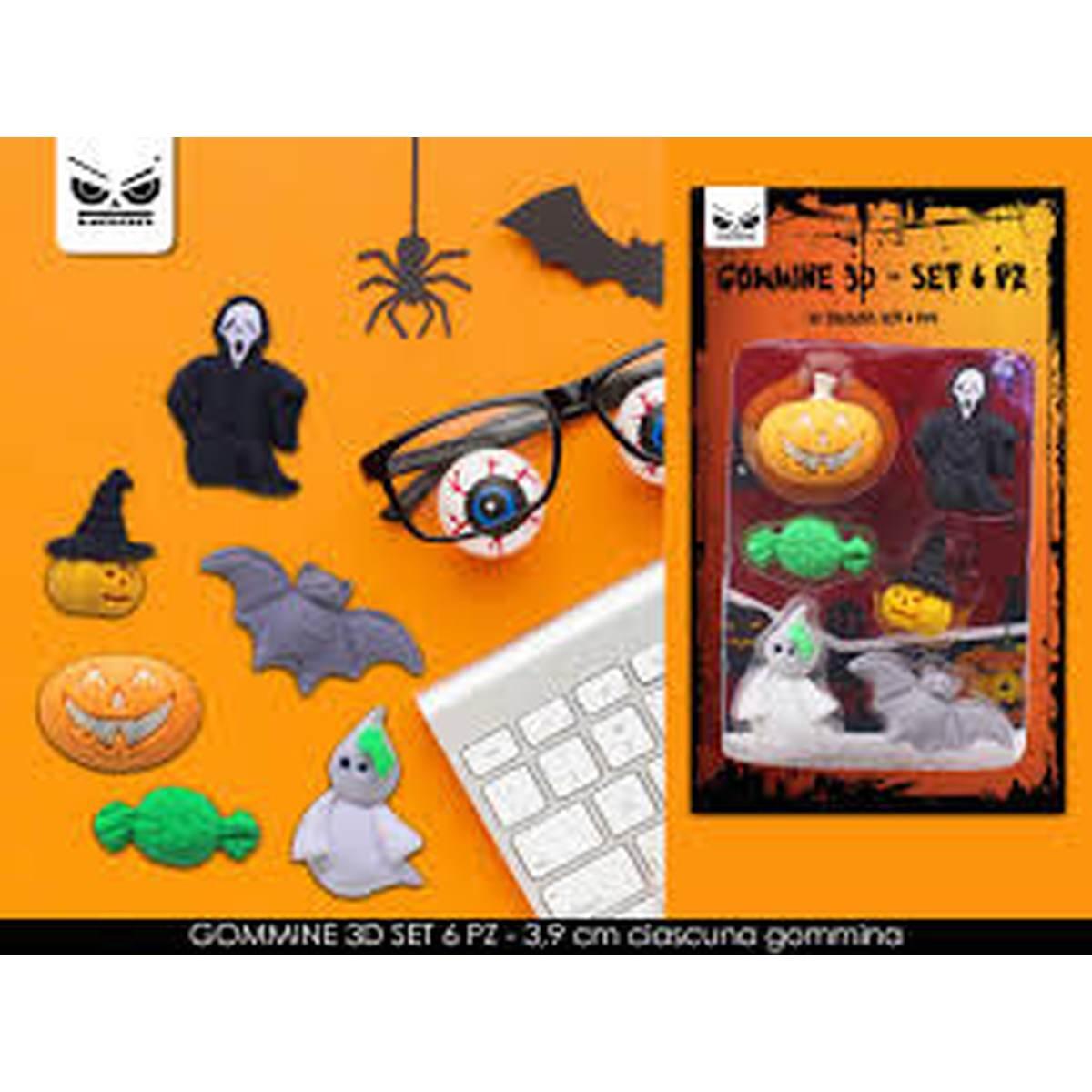 GOMMINE 3D SET 6 PZ HALLOWEEN<br />