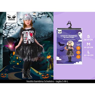 Vestito bambina scheletro