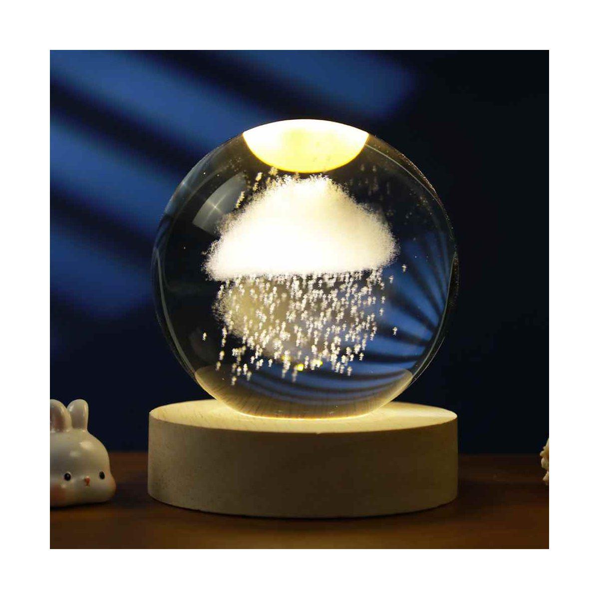 Lampada a sfera cristal 8 cm